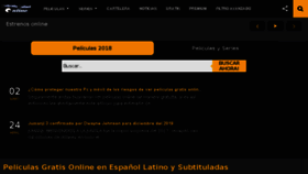 What Peliculalatinoonline.com website looked like in 2018 (5 years ago)