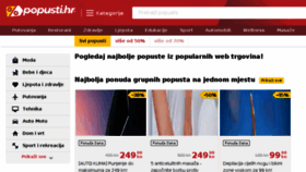What Popusti.hr website looked like in 2018 (5 years ago)