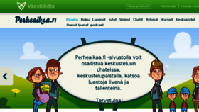 What Perheaikaa.fi website looked like in 2018 (5 years ago)