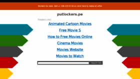 What Putlockers.pe website looked like in 2018 (5 years ago)