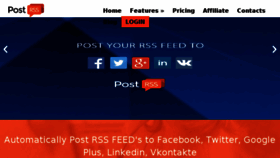 What Postrss.com website looked like in 2018 (5 years ago)