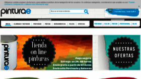 What Pinturae.com website looked like in 2018 (5 years ago)