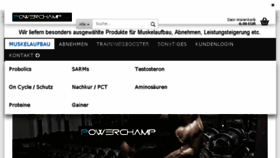 What Powerchamp.com website looked like in 2018 (5 years ago)