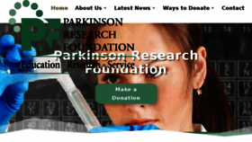 What Parkinsonhope.org website looked like in 2018 (5 years ago)