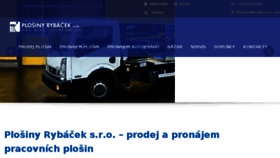 What Plosiny-rybacek.cz website looked like in 2018 (5 years ago)