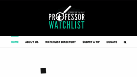 What Professorwatchlist.org website looked like in 2018 (5 years ago)