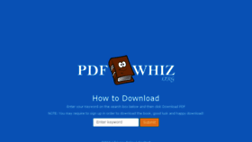 What Pdfwhiz.org website looked like in 2018 (5 years ago)