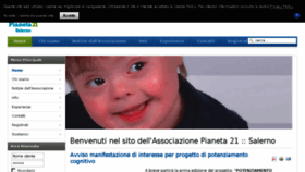 What Pianeta21.it website looked like in 2018 (5 years ago)