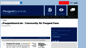 What Peugeotboard.de website looked like in 2018 (5 years ago)