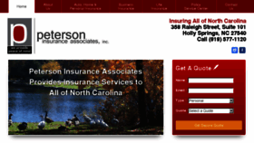 What Petersoninsuranceonline.com website looked like in 2018 (5 years ago)