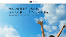 What Profelier.jp website looked like in 2018 (5 years ago)