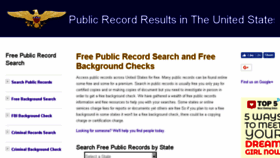 What Public-record-results.com website looked like in 2018 (5 years ago)