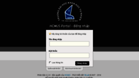 What Portal4.hcmus.edu.vn website looked like in 2018 (5 years ago)