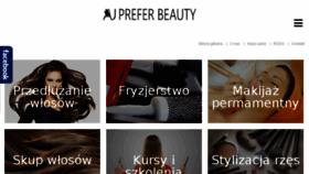 What Preferbeauty.pl website looked like in 2018 (5 years ago)