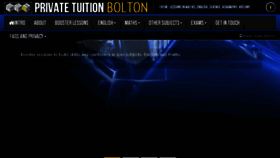 What Privatetuitionbolton.co.uk website looked like in 2018 (5 years ago)