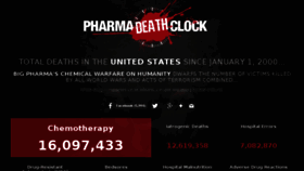 What Pharmadeathclock.com website looked like in 2018 (5 years ago)