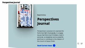 What Perspectivesjournal.org website looked like in 2018 (5 years ago)