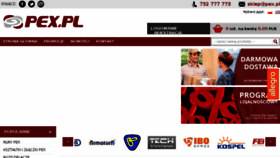 What Pex.pl website looked like in 2018 (5 years ago)