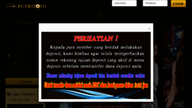 What Putritoto.net website looked like in 2018 (5 years ago)