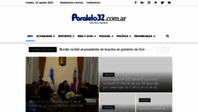 What Paralelo32.com.ar website looked like in 2018 (5 years ago)