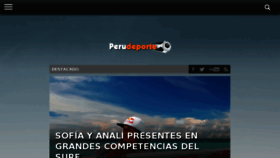 What Perudeporte.com website looked like in 2018 (5 years ago)