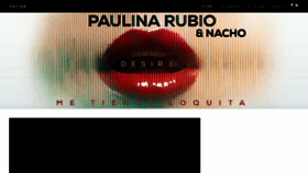 What Paulinarubio.com website looked like in 2018 (5 years ago)