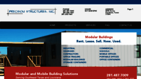 What Precisionstructuresinc.com website looked like in 2018 (5 years ago)