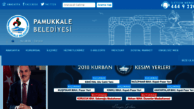 What Pamukkale.bel.tr website looked like in 2018 (5 years ago)