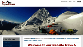 What Peruexpeditions.pe website looked like in 2018 (5 years ago)