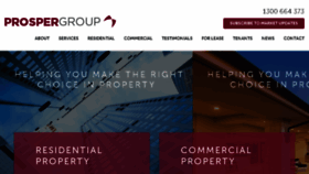 What Prospergroup.com.au website looked like in 2018 (5 years ago)