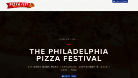 What Pizzafestival.com website looked like in 2018 (5 years ago)