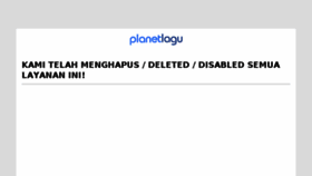 What Planetlagu.site website looked like in 2018 (5 years ago)