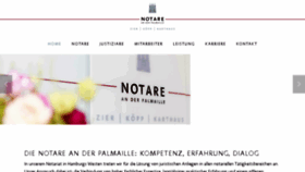What Palmaille.de website looked like in 2018 (5 years ago)