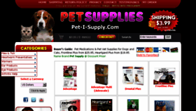 What Pet-i-supply.com website looked like in 2018 (5 years ago)