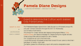What Pameladianedesigns.com website looked like in 2018 (5 years ago)