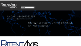 What Patentaxis.com website looked like in 2018 (5 years ago)