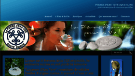 What Pierre-eau-vive.com website looked like in 2018 (8 years ago)