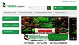 What Plantasacuarios.com website looked like in 2018 (5 years ago)