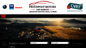What Proudfootmotors.ie website looked like in 2018 (5 years ago)