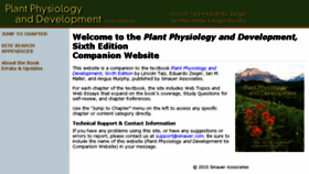 What Plantphys.net website looked like in 2018 (5 years ago)