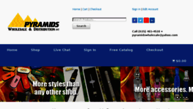 What Pyramidswholesale.com website looked like in 2018 (5 years ago)