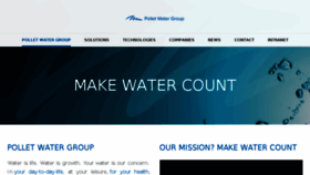 What Polletwatergroup.com website looked like in 2018 (5 years ago)