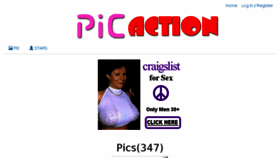 What Picaction.com website looked like in 2018 (5 years ago)