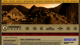 What Peruadventurestours.com website looked like in 2018 (5 years ago)