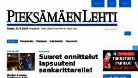 What Pieksamaenlehti.fi website looked like in 2018 (5 years ago)
