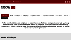 What Profox.dk website looked like in 2018 (5 years ago)
