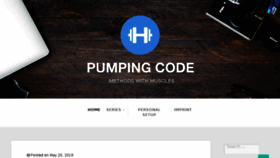 What Pumpingco.de website looked like in 2018 (5 years ago)