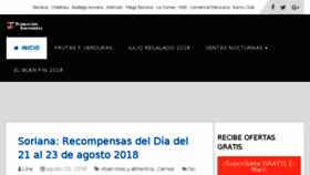 What Promociondescuentos.com website looked like in 2018 (5 years ago)
