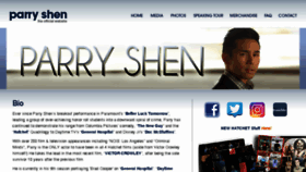What Parryshen.com website looked like in 2018 (5 years ago)
