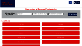 What Propiedadesromano.com website looked like in 2018 (5 years ago)